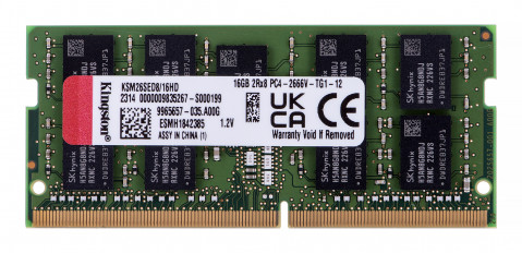 Kingston SODIMM ECC 16GB DDR4 2Rx8 Hynix D 2666MHz PC4-21300 KSM26SED8/16HD - Galeria zdjęcie 2