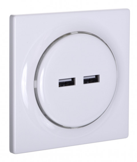 FIBARO Gniazdo USB Walli N USB Outlet FGWU-021 - Galeria zdjęcie 1