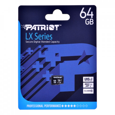 Patriot LX Series microSDHC 64GB Class 10 UHS-I - Galeria zdjęcie 1