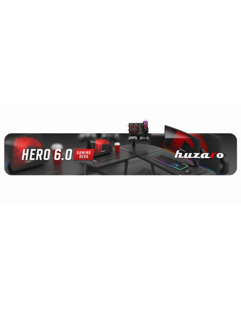 Biurko gamingowe Huzaro Hero 6.0 Black RGB - Galeria zdjęcie 13