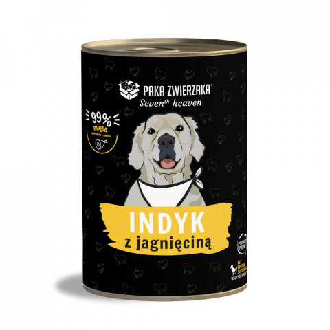 PAKA ZWIERZAKA Seventh Heaven Indyk z jagnięciną - mokra karma dla psa - 400g - Galeria zdjęcie 1