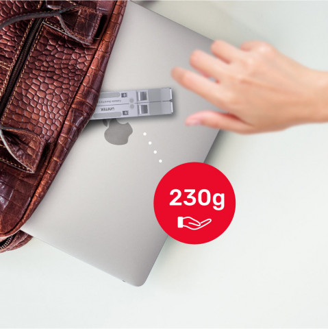 UNITEK PODSTAWKA POD LAPTOP SKŁADANA, ALUMINIUM - Galeria zdjęcie 8
