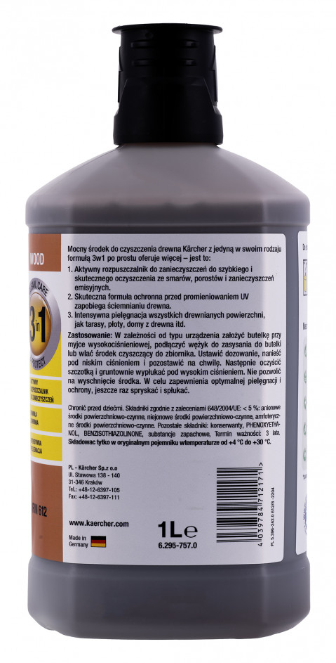 Środek do czyszczenia drewna KARCHER 3w1 1L - Galeria zdjęcie 3