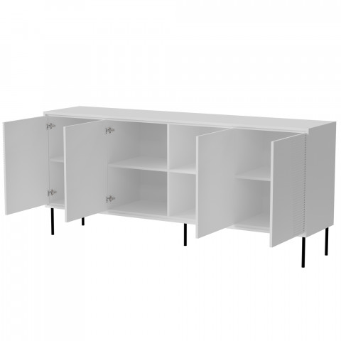 Komoda 4D ABI 200x45x88 biały mat - Galeria zdjęcie 2