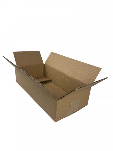 KARTON KLAPOWY, pudełko zrobione z tektury 3W 3 warstwowej, kolor szaro/brązowy, 300x200x150mm 380G/M2 20 SZTUK - Galeria zdjęcie 4