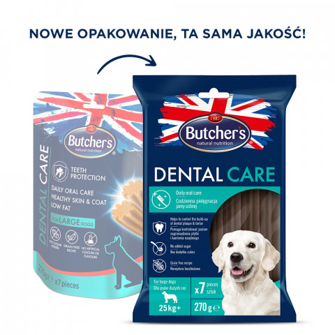 BUTCHER'S Dental Care for large dogs - przysmak dentystyczny dla psów dużych - 5x270g - Galeria zdjęcie 5