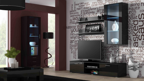 Witryna SOHO S1 czarny/ czarny połysk - Galeria zdjęcie 5