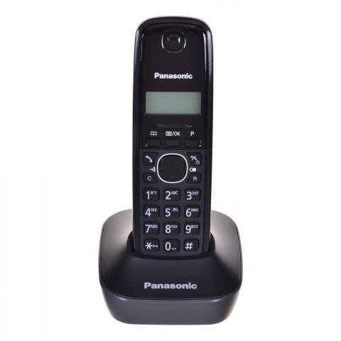 Telefon bezprzewodowy Panasonic KX-TG 1611 PDH Czarny - Galeria zdjęcie 2