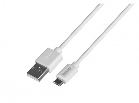SAVIO KABEL USB - MICRO USB 2,1A, 1M CL-123 - Galeria zdjęcie 2