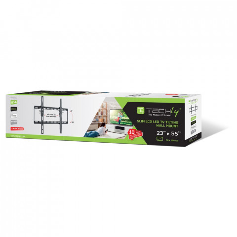 TECHLY UCHWYT ŚCIENNY TV LED/LCD 23-55 CALI 45KG U - Galeria zdjęcie 2