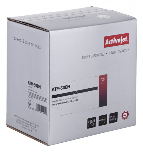 Activejet ATM-50BN Toner do drukarki Konica Minolta, zamiennik Konica Minolta TNP50K; Supreme; 6000 stron; czarny. - Galeria zdjęcie 1