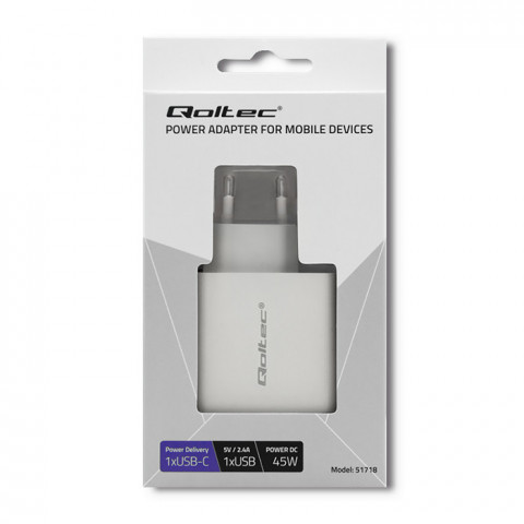 QOLTEC ŁADOWARKA SIECIOWA 42W | 5-20V | 2.4-3A - Galeria zdjęcie 2