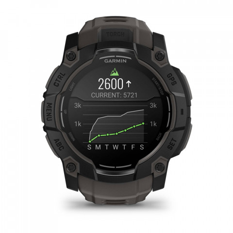 Zegarek Garmin Instinct 3 – 50 mm AMOLED Black met charcoal band - Galeria zdjęcie 8