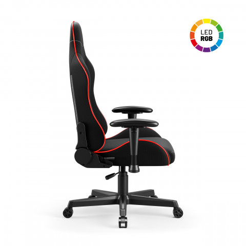 Fotel gamingowy DIABLO X-ST4RTER fotel czarny LED - Galeria zdjęcie 3