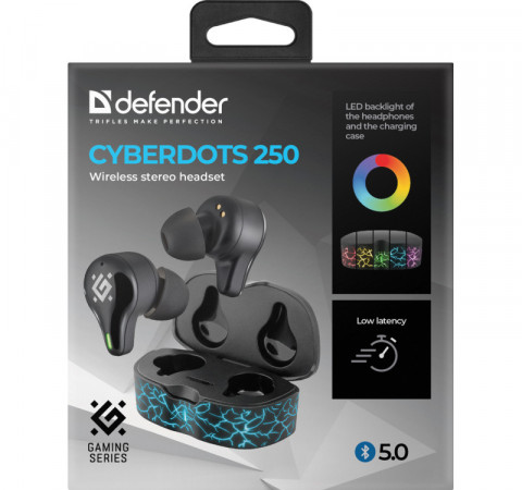 DEFENDER SŁUCHAWKI BLUETOOTH CYBERDOTS 250 63250 - Galeria zdjęcie 5