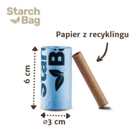 STARCHBAG BIOworki 8 rolek x 15 szt. kol. czarny - Galeria zdjęcie 4