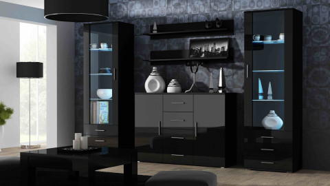 Półka 125cm (2szt) SOHO czarny mat - Galeria zdjęcie 8