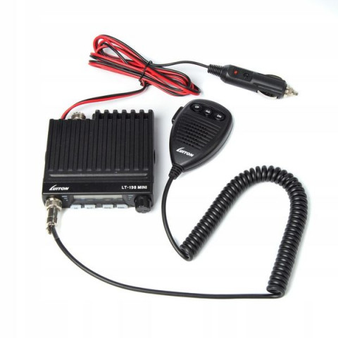 CB Radio LUITON LT-198 Mini ASQ 12V/24V z wtykiem do zapalniczki AM FM - Galeria zdjęcie 2