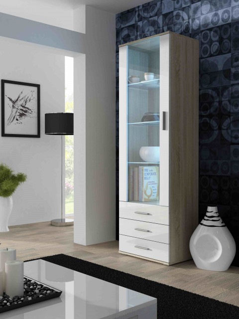 Zestaw meblowy SOHO 4 sonoma/biały połysk - Galeria zdjęcie 3