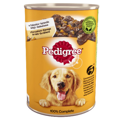 PEDIGREE Adult Kurczak z marchewką w galaretce - mokra karma dla psa - 24x400g - Galeria zdjęcie 1