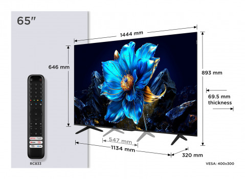 Telewizor 65" TCL 65P79K QLED 4K Google TV Dolby Atmo HDMI 2.1 - Galeria zdjęcie 2
