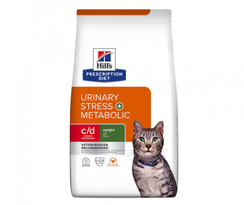 HILL'S Prescription Diet Feline c/d Urinary Stress + Metabolic - sucha karma dla kota - 3 kg - Galeria zdjęcie 1