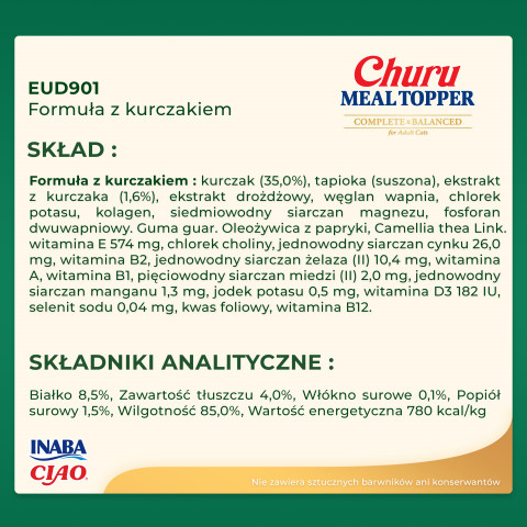 INABA Churu Meal Topper Kurczak - przysmak dla psa - 4x14g - Galeria zdjęcie 6