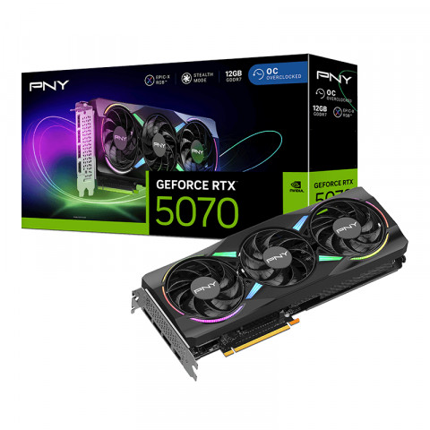 Karta graf. PNY GeForce RTX 5070 12GB ARGB OC 3-FAN - Galeria zdjęcie 10