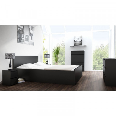 M6 MALWA KOMODA 120CM 6 SZUFLAD CZARNY - Galeria zdjęcie 4