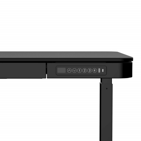 Zestaw Biurko TUCKANO czarne + Fotel ergonomiczny GEMBIRD czarny - Galeria zdjęcie 7