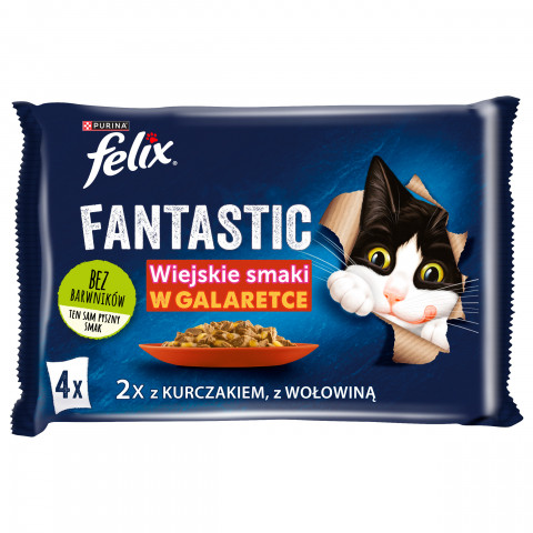 PURINA Felix Fantastic: wiejskie smaki - karma dla kota - 4 x 85g - Galeria zdjęcie 1