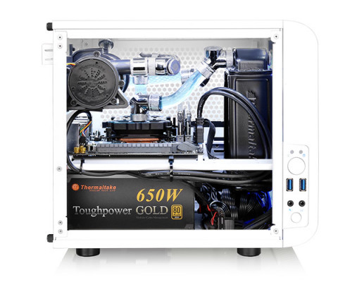 Obudowa Thermaltake Core V1 MiniITX Window-Snow Ed. - Galeria zdjęcie 2