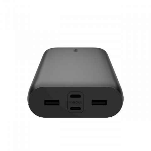 Powerbank Belkin BoostCharge 32W PD PPS 4-Port Power Bank 26K 2xUSB-A + 2xUSB-C 26000mAh 32W Black - Galeria zdjęcie 4