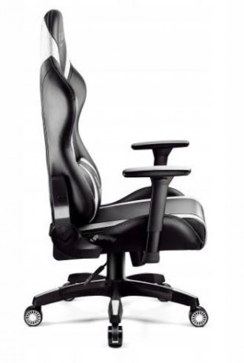 Fotel gamingowy DIABLO X-HORN 2.0 normal fotel czarno-biały - Galeria zdjęcie 2
