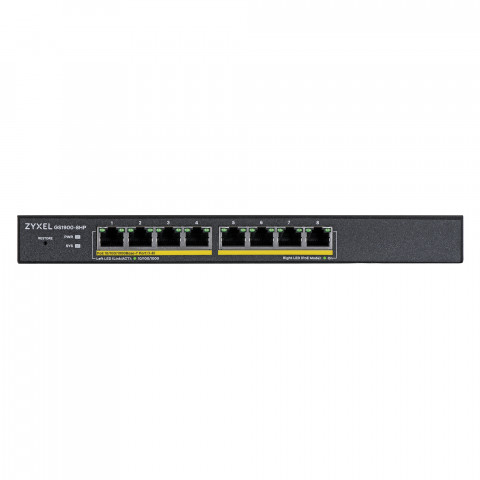 Switch Zyxel GS1900-8HP 8p PoE (PoE+: 8;) 77W Managed Gigabit - Galeria zdjęcie 2