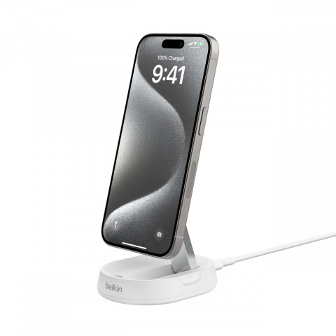 Ładowarka bezprzewodowa Belkin BoostCharge Pro Convertible Magnetic Wireless Charging Stand with Qi2 15W White - Galeria zdjęcie 1