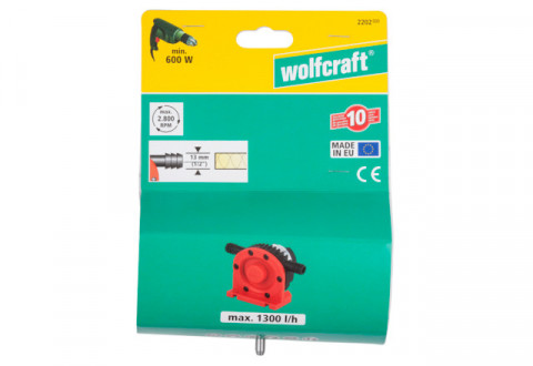 Pompa na wiertarkę Wolfcraft 1300 l/h - Galeria zdjęcie 2
