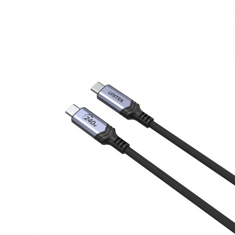 UNITEK KABEL USB-C 3.1 DO ŁADOWANIA, PD 240W, 2M - Galeria zdjęcie 3