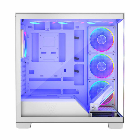 MODECOM OBUDOWA VOLCANO STELLAR ARGB MIDI 5F WHITE - Galeria zdjęcie 3