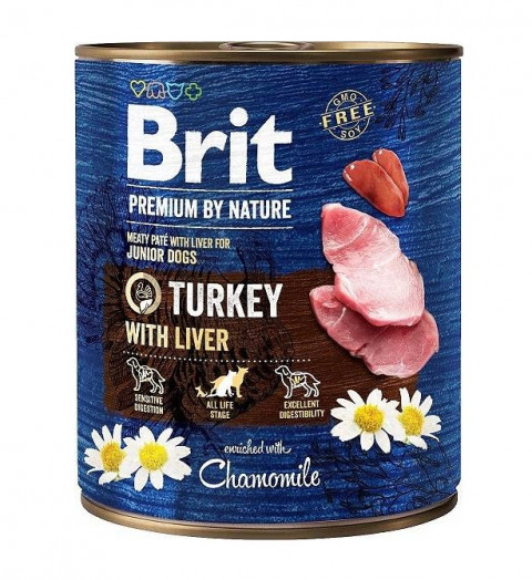 BRIT Premium by nature Junior Turkey with Liver - mokra karma dla szczeniąt - 800g - Galeria zdjęcie 1
