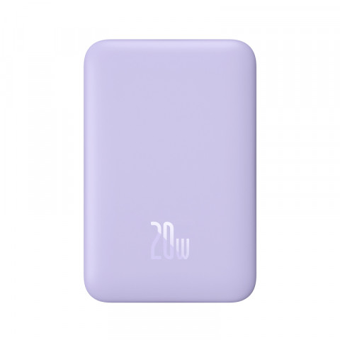 Powerbank Baseus Magnetic Mini Air Wireless 10000mAh 20W+kabel USB C-USB C (fiolet) - Galeria zdjęcie 4