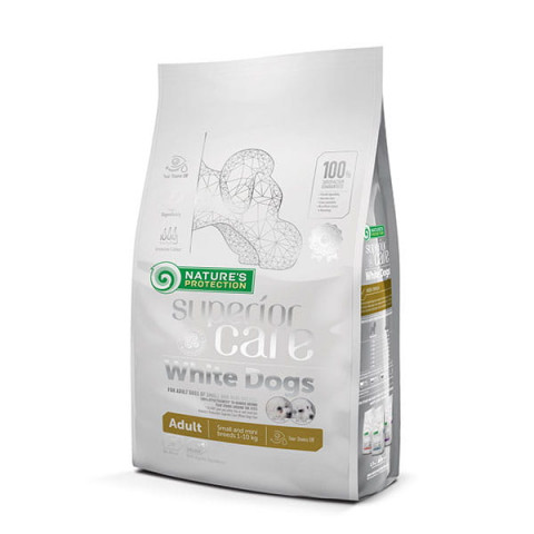 NATURE'S PROTECTION Superior Care White Dogs Grain Free Adult Small Jagnięcina - sucha karma dla psa - 1,5kg - Galeria zdjęcie 1