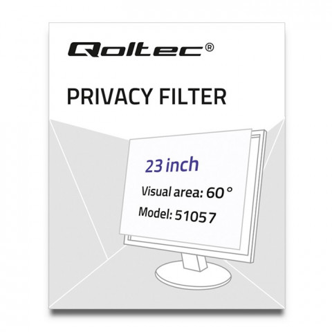 QOLTEC FILTR PRYWATYZUJĄCY RODO 23" (16:9) - Galeria zdjęcie 3