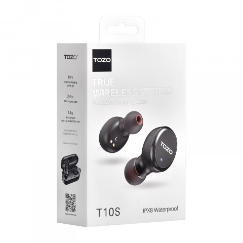 Słuchawki TWS TOZO T10S Black - Galeria zdjęcie 10