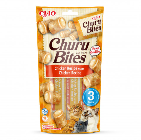 INABA Churu Bites Wrapy z kurczakiem - przysmak dla kota - 3x10 g - Galeria zdjęcie 1