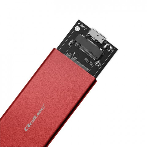 QOLTEC OBUDOWA NA DYSK M.2 SSD | SATA | NGFF | USB - Galeria zdjęcie 8