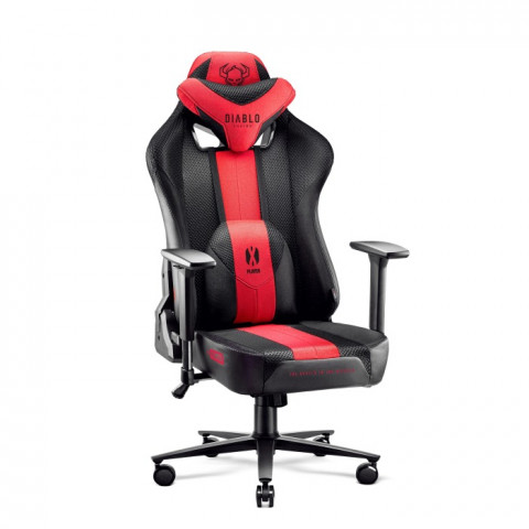 Fotel gamingowy DIABLO X-PLAYER 2.0 king fotel antracytowo-karmazynowy - Galeria zdjęcie 2