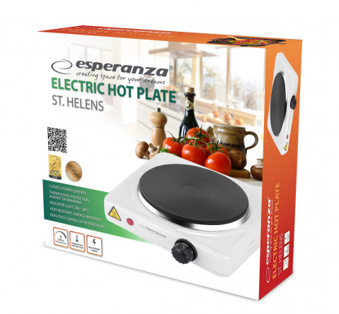 ESPERANZA KUCHENKA ELEKT. ST. HELENS BIAŁA EKH013W - Galeria zdjęcie 2