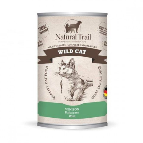 NATURAL TRAIL Wild Cat Dziczyzna - mokra karma dla kota - 400g - Galeria zdjęcie 1