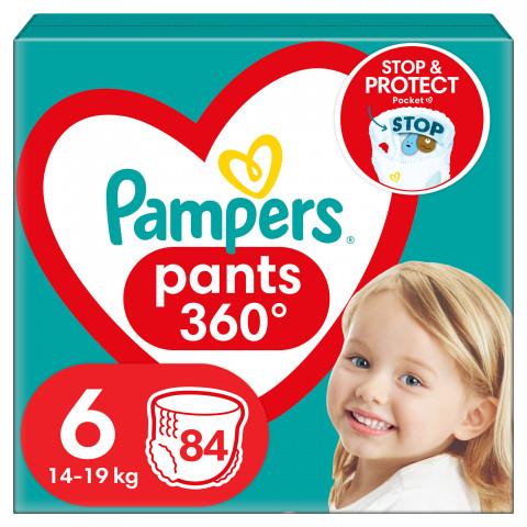 PAMPERS Pieluchomajtki XL Rozm 6, 15+kg,84szt - Galeria zdjęcie 1